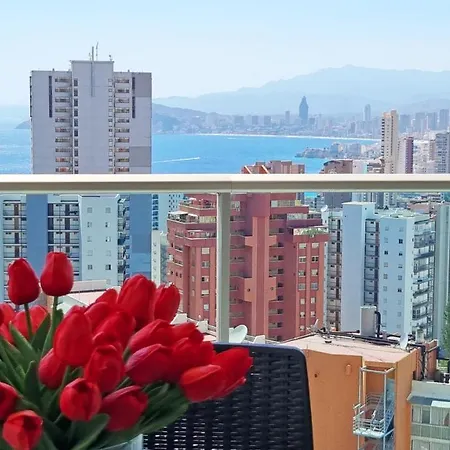 Skyline 9 Moderno Apartamento Con Terraza Privada Y Vistas Benidorm Exterior photo